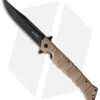 Cold Steel Large Luzon Folding Flipper Knife Desert Tan GFN (6" Black)