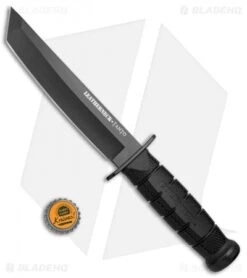 Cold Steel Leatherneck Tanto Fixed Blade Knife (7" Black Powdercoat D2) 39LSFCT -Knives World Shop Cold Steel Leatherneck Tanto Black Powdercoat 39LSFCT BHQ 52032 jr bottlecap