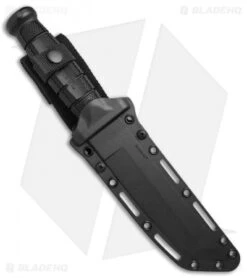 Cold Steel Leatherneck Tanto Fixed Blade Knife (7" Black Powdercoat D2) 39LSFCT -Knives World Shop Cold Steel Leatherneck Tanto Black Powdercoat 39LSFCT BHQ 52032 jr sheath