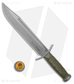 Cold Steel Lynn Thompson Leatherneck Bowie Fixed Blade Knife (10.5" Stonewash) -Knives World Shop Cold Steel Lynn Thompson Leatherneck Bowie Fixed Blade SW BHQ 140040 jr bottlecap