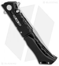 Cold Steel Medium Luzon Leaf-Spring Knife Black GFN (4" Satin) 20NQL -Knives World Shop Cold Steel Medium Luzon Leaf Spring Black GFN Satin 20NQL BHQ 80431 jr side