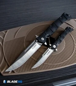 Cold Steel Large Luzon Leaf-Spring Knife Black GFN (6" Satin) 20NQX -Knives World Shop Cold Steel Medium Luzon Leaf Spring Knife Black GFN Satin 20NQL BHQ 80431 kp desk web