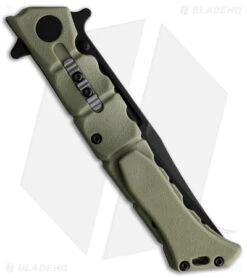 Cold Steel Medium Luzon Folding Pocket Knife Olive Drab Green GFN (4" Black) 7 Cold Steel Medium Luzon Folding Pocket Knife Olive Drab Green GFN (4" Black) -Knives World Shop Cold Steel Medium Luzon OD Green Black BHQ 174231 jr side