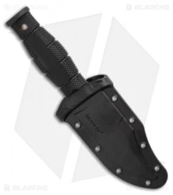 Cold Steel Mini Leatherneck Clip Point Fixed Blade Knife (3.5" Satin) 39LSAB -Knives World Shop Cold Steel Mini Leatherneck Clip Point Fixed Blade Knife 3.5 Stonewash 39LSAB BHQ 121218 LS Sheath