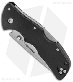 Cold Steel Mini Recon 1 Tanto Lockback Knife (3" Stonewash) 27BAT -Knives World Shop Cold Steel Mini Recon 1 Tanto LB SW 27BAT BHQ 11246 jr spine