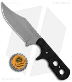 Cold Steel Mini Tac Bowie Neck Knife G-10 (3.625" Bead Blast) 49HCF -Knives World Shop Cold Steel Mini Tac Bowie Neck Knife G 10 BB 49HCF BHQ 80434 jr bottlecap