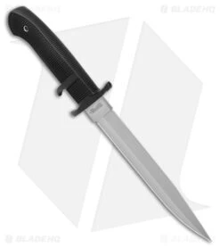 Cold Steel OSS Double-Edged Fighter Fixed Blade Knife (8.25" Satin) 39LSSC -Knives World Shop Cold Steel OSS Double Edged Fighter Fixed Blade Satin BHQ 6867 jr spine