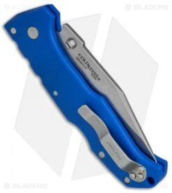 Cold Steel Pro Lite Clip Point Tri-Ad Lock Knife Blue GFN (3.5" Satin) 20NSCLU -Knives World Shop Cold Steel Pro Lite Pro GFN Blue Clip Point 20NSCLU BHQ 51989 jr side