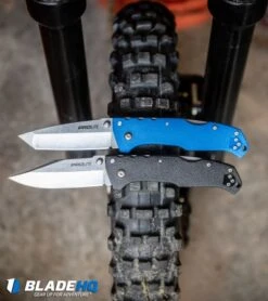 Cold Steel Pro Lite Clip Point Tri-Ad Lock Knife Black GFN (3.5" SW) CS-20NSC -Knives World Shop Cold Steel Pro Lite Tanto Tri Ad Lock Knife Blue GFN Satin 20NSTLU BHQ 51990 kp braap web