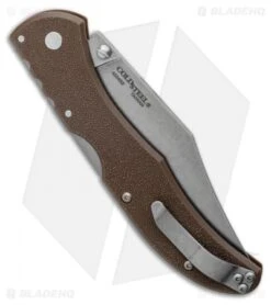 Cold Steel Range Boss Tri-Ad Lock Knife Flat Dark Earth Zy-Ex (4" Stonewash) -Knives World Shop Cold Steel Range Boss Tri Ad Lock Knife Flat Dark Earth Zy Ex 4 Satin 20KR7 LS Side