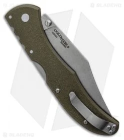 Cold Steel Range Boss Tri-Ad Lock Knife OD Green Zy-Ex (4" Stonewash) 8 Cold Steel Range Boss Tri-Ad Lock Knife OD Green Zy-Ex (4" Stonewash) -Knives World Shop Cold Steel Range Boss Tri Ad Lock Knife OD Green Zy Ex 4 Satin 20KR7 BHQ 121190 LS Side
