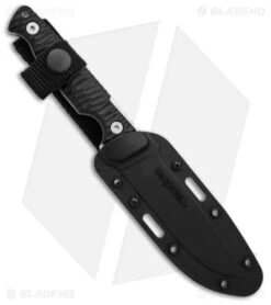 Cold Steel Razor Tek Fixed Blade Knife Black GFN (4" Satin) -Knives World Shop Cold Steel Razorback FB Knife Black GFN 4in Satin BHQ 140012 td sheath