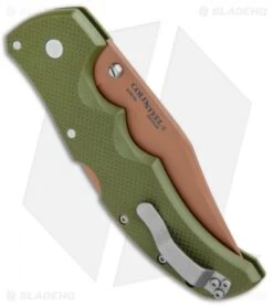 Cold Steel Recon 1 Clip Point Lockback Knife Desert Warrior G-10 (4" Copper) -Knives World Shop Cold Steel Recon 1 CP LB Desert Warrior G 10 Copper 27UAC BHQ 100068 jr side