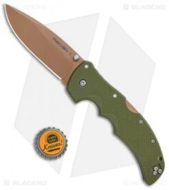 Cold Steel Recon 1 Spear Point Lockback Knife Desert Warrior G-10 (4" Copper) -Knives World Shop Cold Steel Recon 1 SP LB Desert Warrior 27UAS BHQ 100069 jr bottlecap