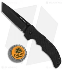 Cold Steel Recon 1 Tanto Lockback Knife G-10 (4" Black CPM-S35VN) 27BT -Knives World Shop Cold Steel Recon 1 Tanto G10 black BHQ 80755 er bottlecap