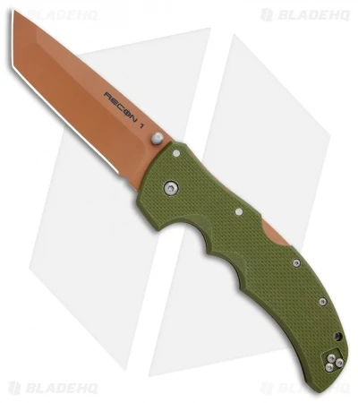 Cold Steel Recon 1 Tanto Lockback Knife Desert Warrior G-10 (4" Copper) 3 Cold Steel Recon 1 Tanto Lockback Knife Desert Warrior G-10 (4" Copper)