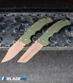 Cold Steel Recon 1 Clip Point Lockback Knife Desert Warrior G-10 (4" Copper) -Knives World Shop Cold Steel Recon 1 Tanto Lockback Knife Desert Warrior G 10 Copper 100067 kp step web