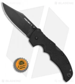 Cold Steel Recon 1 Clip Point Lockback Knife G-10 (4" Black CPM-S35VN) 27BC -Knives World Shop Cold Steel Recon 1 clip point black G10 black BHQ 80754 er bottlecap jr
