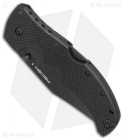 Cold Steel Recon 1 Clip Point Lockback Knife G-10 (4" Black CPM-S35VN) 27BC -Knives World Shop Cold Steel Recon 1 clip point black G10 black BHQ 80754 er spine jr