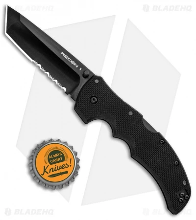 Cold Steel Recon I Tanto Point Lockback Knife (4" Black Serr) 27BTH 6 Cold Steel Recon I Tanto Point Lockback Knife (4" Black Serr) 27BTH - Image 4