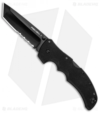 Cold Steel Recon I Tanto Point Lockback Knife (4" Black Serr) 27BTH 3 Cold Steel Recon I Tanto Point Lockback Knife (4" Black Serr) 27BTH