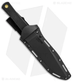 Cold Steel Recon Scout Combat Fixed Blade Knife Black Kraton (7.5" Satin) 37RS -Knives World Shop Cold Steel Recon Scout Combat Fixed Blade BHQ 121215 jr sheath