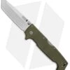 Cold Steel SR1 Tri-Ad Lock Tanto Knife OD Green G-10 (4" Satin S35VN) 62LA -Knives World Shop Cold Steel SR1 Tanto OD Green G10 satin BHQ 80422 er