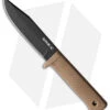 Cold Steel SRK Compact Fixed Blade Knife Desert Tan Kray-Ex (5" Black SK-5) -Knives World Shop Cold Steel SRK Compact SK 5 Desert Tan Black BHQ 158052 jr