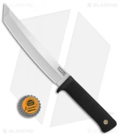 Cold Steel San Mai Recon Tanto Fixed Blade Knife (7" Satin San Mai) 35AM -Knives World Shop Cold Steel San Mai Recon Tanto Satin BHQ 80437 er bottlecap