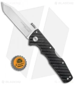Cold Steel Storm Cloud Tri-Ad Lock Knife G-10/CF (3.5" Satin 20CV) 21TU -Knives World Shop Cold Steel Storm Cloud Tri Ad Lock G 10 CF Satin 21TU BHQ 80424 jr bottlecap