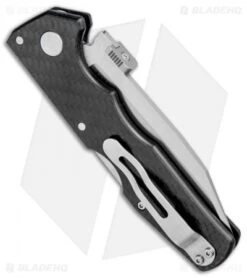 Cold Steel Storm Cloud Tri-Ad Lock Knife G-10/CF (3.5" Satin 20CV) 21TU -Knives World Shop Cold Steel Storm Cloud Tri Ad Lock G 10 CF Satin 21TU BHQ 80424 jr side
