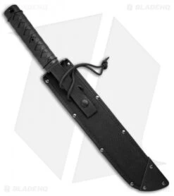 Cold Steel Tactical Tanto Machete (13" Black) 97TKJZ -Knives World Shop Cold Steel Tactical Tanto Machete Black 97TKJZ BHQ 52051 jr sheath