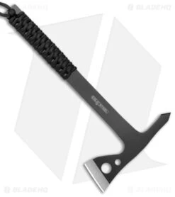 Cold Steel Throwing Axes Gray Stainless Steel W/ Black Paracord (3 Pack) -Knives World Shop Cold Steel Throwing Axes 3 Pack BHQ 176989 jr side