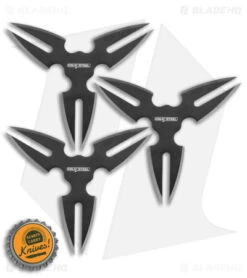 Cold Steel Throwing Stars Black Stainless Steel (3 Pack) 15STR3PK -Knives World Shop Cold Steel Throwing Stars 3 Pack BHQ 176997 jr bottlecap