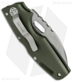 Cold Steel Tuff Lite Tri-Ad Lock Knife OD Green (2.5" Satin) 20LTG -Knives World Shop Cold Steel Tuff Lite Tri Ad OD Green 20LTG BHQ 51977 jr side