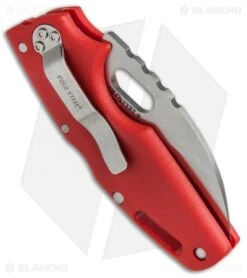 Cold Steel Tuff Lite Tri-Ad Lock Knife Red (2.5" Satin) 20LTR -Knives World Shop Cold Steel Tuff Lite Tri Ad Red 20LTR BHQ 51979 jr side