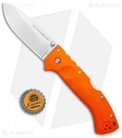 Cold Steel Ultimate Hunter Lockback Knife Blaze Orange G-10 (3.5" Satin) 30URY -Knives World Shop Cold Steel Ultimate Hunter LB Blaze Orange G 10 Satin 30URY BHQ 52026 jr bottlecap