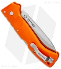 Cold Steel Ultimate Hunter Lockback Knife Blaze Orange G-10 (3.5" Satin) 30URY -Knives World Shop Cold Steel Ultimate Hunter LB Blaze Orange G 10 Satin 30URY BHQ 52026 jr side