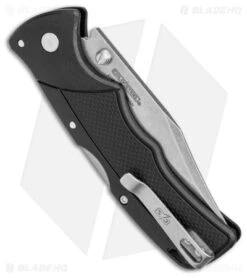 Cold Steel Verdict Clip Point Tri-Ad Lock Knife Black GFN (3" Stonewash) -Knives World Shop Cold Steel Verdict Tri Ad CP Black GFN SW BHQ 139973 jr side