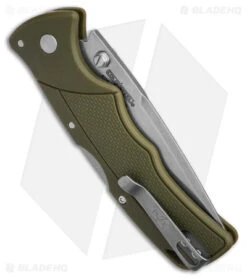 Cold Steel Verdict Tri-Ad Lock Knife Spear Point OD Green GFN (3" SW) -Knives World Shop Cold Steel Verdict Tri Ad Lock Knife Spear Point OD Green GFN 3in SW BHQ 139978 td side