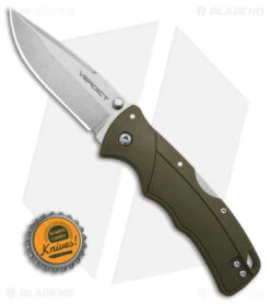 Cold Steel Verdict Tri-Ad Lock Knife Spear Point OD Green GFN (3" SW) -Knives World Shop Cold Steel Verdict Tri Ad Lock Knife Spear Point OD Green GFN 3in SW BHQ 139978 td size