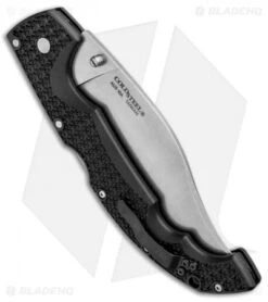Cold Steel Voyager XL Vaquero Tri-Ad Lock Knife (5.5" Stonewash AUS-10A) -Knives World Shop Cold Steel Voyager XL Tri Ad SW 29AXV BHQ 94163 jr side