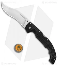 Cold Steel Voyager XL Vaquero Tri-Ad Lock Knife (5.5" SW Full Serr AUS-10A) -Knives World Shop Cold Steel Voyager XL Tri Ad SW Full Serr 29AXVS BHQ 94164 jr bottlecap
