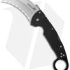 Cold Steel Tiger Claw Karambit Lockback Knife (3.25" Satin Full Serr) 22KFS -Knives World Shop cold steel 22kfs cm