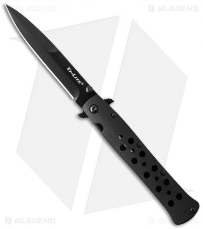 Cold Steel Ti-Lite Liner Lock Knife Black G-10 (4" Black CTS-XHP) 26AGST 3 Cold Steel Ti-Lite Liner Lock Knife Black G-10 (4" Black CTS-XHP) 26AGST