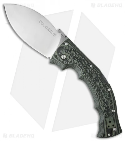Cold Steel Colossus I Lockback Knife Green/Black (4" Satin) 28DWA 3 Cold Steel Colossus I Lockback Knife Green/Black (4" Satin) 28DWA