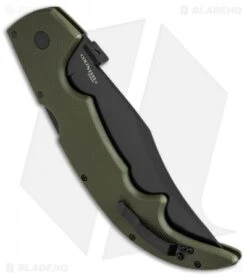 Cold Steel Espada Large Lockback Knife OD Green G-10 (5.5" Black) 62NGLVG -Knives World Shop cold steel lg espada 62nglvg side cm