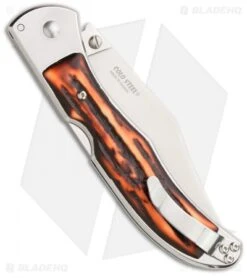 Cold Steel Lone Star Hunter Knife + Thumb Stud (4" Satin) 54SBHT -Knives World Shop cold steel lone star hunter 54sbht sheath