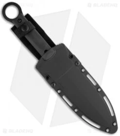 Cold Steel Shanghai Shadow Dagger Fixed Blade Knife (7" Black) 80PSSK -Knives World Shop cold steel shanghai shadow dagger 80pssk sheath
