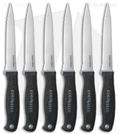 Cold Steel Steak Knives Kitchen Knife Set (6-Pack) 59KSS6Z 3 Cold Steel Steak Knives Kitchen Knife Set (6-Pack) 59KSS6Z